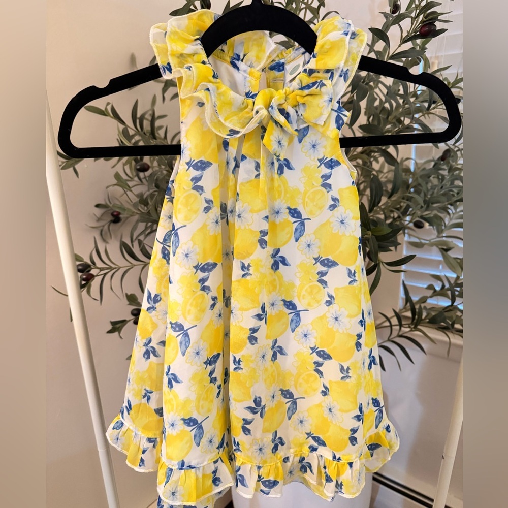 Little Me lemon dress Size 2T